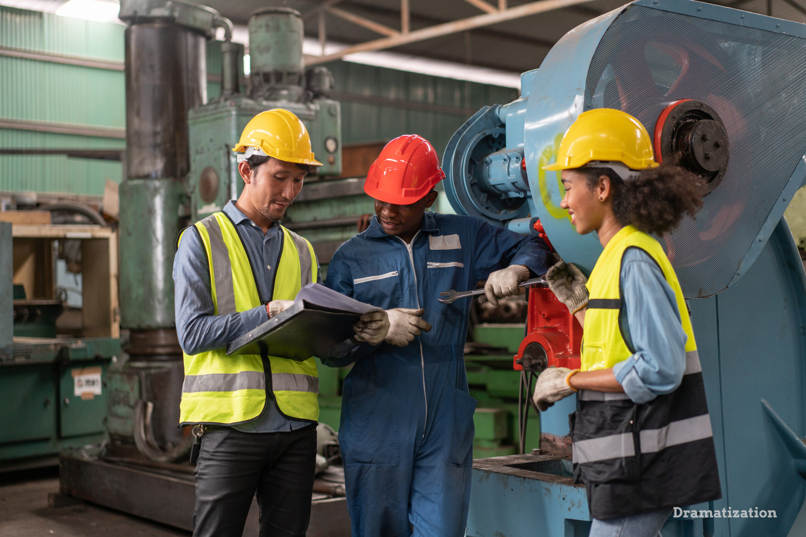 A group of workers dealing with workplace discrimination