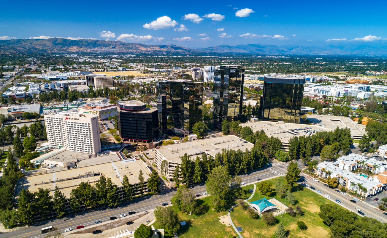 beverly-hills-lawyers Woodland Hills / Warner Center Aerial With Mountains California