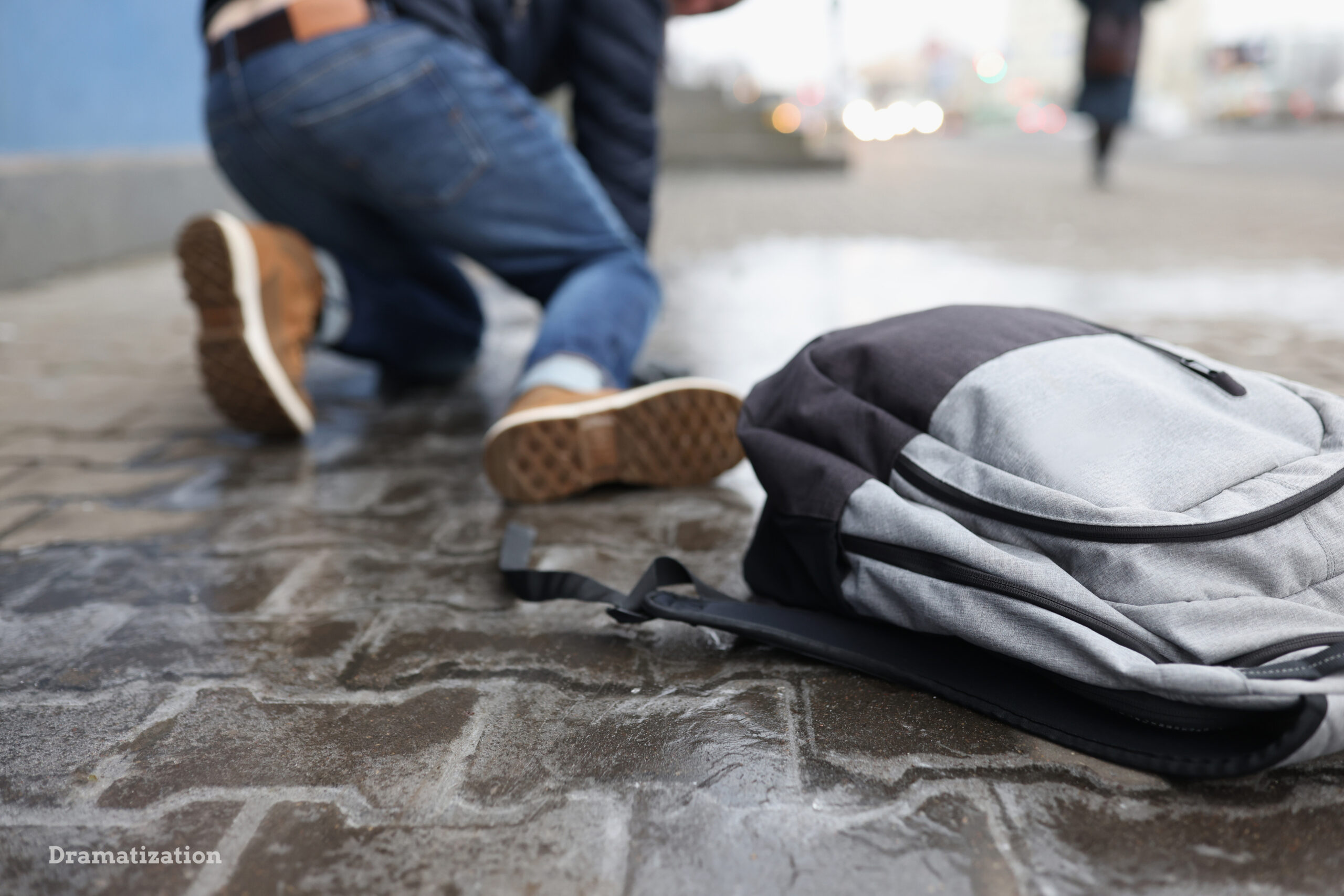 Individual slipping and falling filing a personal injury claim